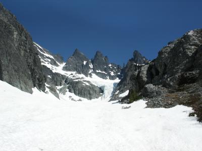 view from lower glacier